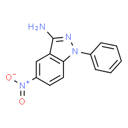 ChemSpider 2D Image | 5-nitro-1-phenylindazol-3-amine | C13H10N4O2