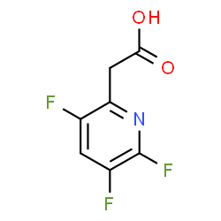 ChemSpider 2D Image | 3,5,6-Trifluoro-2-pyridineacetic acid | C7H4F3NO2