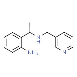 ChemSpider 2D Image | 2-{1-[(3-Pyridinylmethyl)amino]ethyl}aniline | C14H17N3