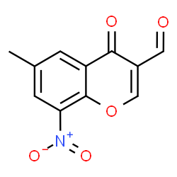 ChemSpider 2D Image | 6-methyl-8-nitro-4-oxochromene-3-carbaldehyde | C11H7NO5