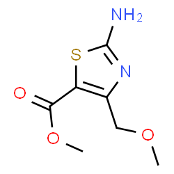 ChemSpider 2D Image | methyl 2-amino-4-(methoxymethyl)thiazole-5-carboxylate | C7H10N2O3S