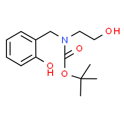 ChemSpider 2D Image | tert-butyl (2-hydroxybenzyl)(2-hydroxyethyl)carbamate | C14H21NO4