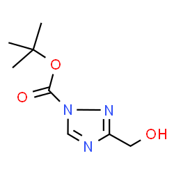ChemSpider 2D Image | tert-butyl 3-(hydroxymethyl)-1,2,4-triazole-1-carboxylate | C8H13N3O3