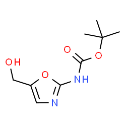 ChemSpider 2D Image | tert-butyl [5-(hydroxymethyl)-1,3-oxazol-2-yl]carbamate | C9H14N2O4