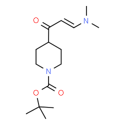 ChemSpider 2D Image | tert-butyl 4-[(2E)-3-(dimethylamino)prop-2-enoyl]piperidine-1-carboxylate | C15H26N2O3