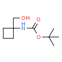 ChemSpider 2D Image | tert-butyl (1-(hydroxymethyl)cyclobutyl)carbamate | C10H19NO3
