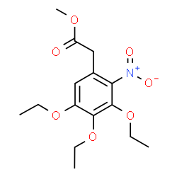 ChemSpider 2D Image | Methyl (3,4,5-triethoxy-2-nitrophenyl)acetate | C15H21NO7