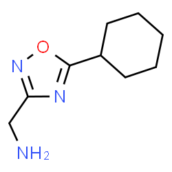 ChemSpider 2D Image | (5-Cyclohexyl-1,2,4-oxadiazol-3-yl)methylamine | C9H15N3O