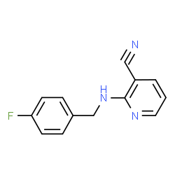 ChemSpider 2D Image | 2-[(4-fluorobenzyl)amino]pyridine-3-carbonitrile | C13H10FN3