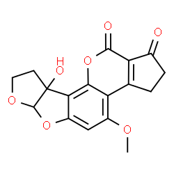 ChemSpider 2D Image | Aflatoxin M2 | C17H14O7