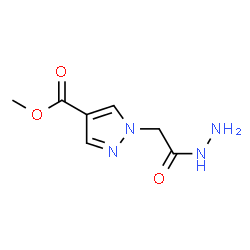 ChemSpider 2D Image | METHYL 1-[(HYDRAZINECARBONYL)METHYL]PYRAZOLE-4-CARBOXYLATE | C7H10N4O3