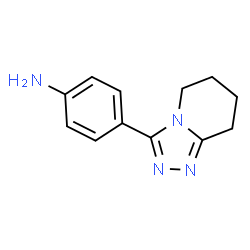 ChemSpider 2D Image | 4-{5H,6H,7H,8H-[1,2,4]triazolo[4,3-a]pyridin-3-yl}aniline | C12H14N4