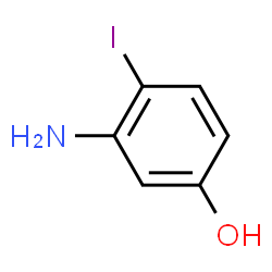ChemSpider 2D Image | 3-Amino-4-iodophenol | C6H6INO