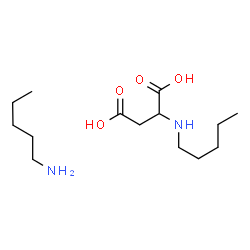 ChemSpider 2D Image | N-Pentylaspartic acid - 1-pentanamine (1:1) | C14H30N2O4