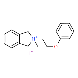 ChemSpider 2D Image | 2-Methyl-2-(2-phenoxyethyl)-2,3-dihydro-1H-isoindolium iodide | C17H20INO