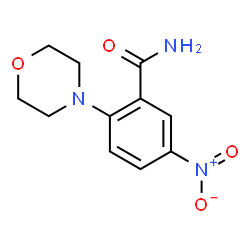 ChemSpider 2D Image | 2-Morpholino-5-nitrobenzamide | C11H13N3O4