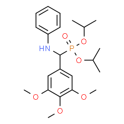 ChemSpider 2D Image | Diisopropyl [anilino(3,4,5-trimethoxyphenyl)methyl]phosphonate | C22H32NO6P