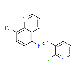 ChemSpider 2D Image | 5-[(E)-(2-Chloro-3-pyridinyl)diazenyl]-8-quinolinol | C14H9ClN4O