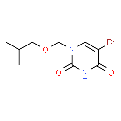 ChemSpider 2D Image | 5-Bromo-1-(isobutoxymethyl)-2,4(1H,3H)-pyrimidinedione | C9H13BrN2O3