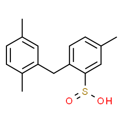 ChemSpider 2D Image | 2-(2,5-Dimethylbenzyl)-5-methylbenzenesulfinic acid | C16H18O2S