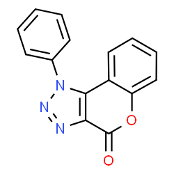 ChemSpider 2D Image | 1-Phenylchromeno[3,4-d][1,2,3]triazol-4(1H)-one | C15H9N3O2
