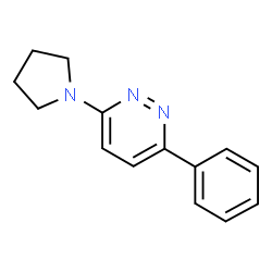 ChemSpider 2D Image | 3-Phenyl-6-(1-pyrrolidinyl)pyridazine | C14H15N3