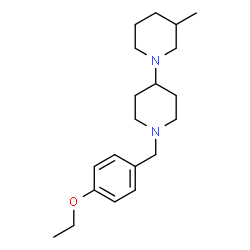 ChemSpider 2D Image | 1'-(4-Ethoxybenzyl)-3-methyl-1,4'-bipiperidine | C20H32N2O