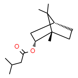 ChemSpider 2D Image | (1S,2R,4R)-1,7,7-Trimethylbicyclo[2.2.1]hept-2-yl 3-methylbutanoate | C15H26O2