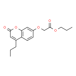 ChemSpider 2D Image | Propyl [(2-oxo-4-propyl-2H-chromen-7-yl)oxy]acetate | C17H20O5