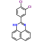 InChI=1/C17H10Cl2N2/c18-12-8-7-11(9-13(12)19)17-20-14-5-1-3-10-4-2-6-15(21-17)16(10)14/h1-9H,(H,20,21)