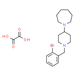 ChemSpider 2D Image | 1-[1-(2-Bromobenzyl)-4-piperidinyl]azepane ethanedioate (1:1) | C20H29BrN2O4