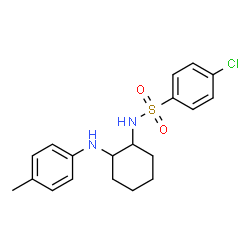 ChemSpider 2D Image | 4-Chloro-N-{2-[(4-methylphenyl)amino]cyclohexyl}benzenesulfonamide | C19H23ClN2O2S