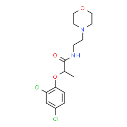 ChemSpider 2D Image | 2-(2,4-Dichlorophenoxy)-N-[2-(4-morpholinyl)ethyl]propanamide | C15H20Cl2N2O3