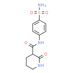 ChemSpider 2D Image | 2-Oxo-N-(4-sulfamoylphenyl)-3-piperidinecarboxamide | C12H15N3O4S
