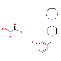 ChemSpider 2D Image | 1-[1-(3-Bromobenzyl)-4-piperidinyl]azepane ethanedioate (1:1) | C20H29BrN2O4