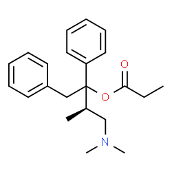 ChemSpider 2D Image | (3R)-4-(Dimethylamino)-3-methyl-1,2-diphenyl-2-butanyl propionate | C22H29NO2