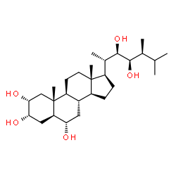 ChemSpider 2D Image | 6alpha-hydroxy-6-deoxocastasterone | C28H50O5