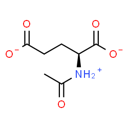 ChemSpider 2D Image | (2S)-2-(Acetylammonio)pentanedioate | C7H10NO5