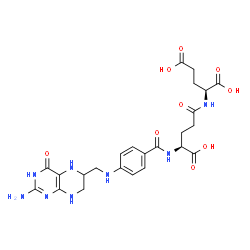 ChemSpider 2D Image | 5,6,7,8-tetrahydrofolyl-L-glutamic acid | C24H30N8O9