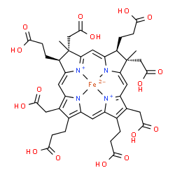 ChemSpider 2D Image | siroheme | C42H44FeN4O16