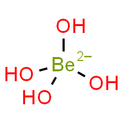 ChemSpider 2D Image | Tetrahydroxyberyllate(2-) | H4BeO4