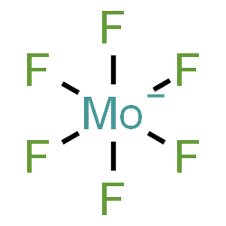 ChemSpider 2D Image | Hexafluoromolybdate(1-) | F6Mo