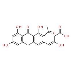 ChemSpider 2D Image | Tetracenomycin F2 | C20H16O8