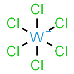 ChemSpider 2D Image | Hexachlorowolframate(1-) | Cl6W