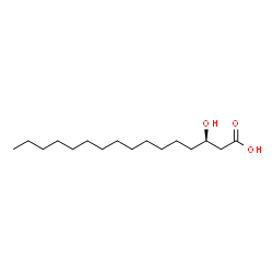 ChemSpider 2D Image | (R)-3-hydroxypalmitic acid | C16H32O3