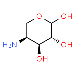 ChemSpider 2D Image | 4-Amino-4-deoxy-L-arabinopyranose | C5H11NO4