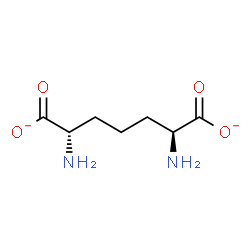 ChemSpider 2D Image | (2S,6S)-2,6-Diaminoheptanedioate | C7H12N2O4