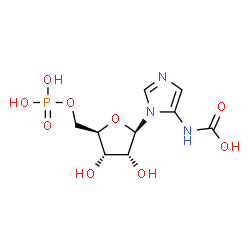 ChemSpider 2D Image | 5-carboxyamino-1-(5-phospho-D-ribosyl)imidazole | C9H14N3O9P