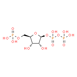 ChemSpider 2D Image | 5-O-phosphono-beta-D-ribofuranosyl diphosphate | C5H13O14P3