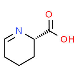 ChemSpider 2D Image | (2S)-2,3,4,5-Tetrahydro-2-pyridinecarboxylic acid | C6H9NO2